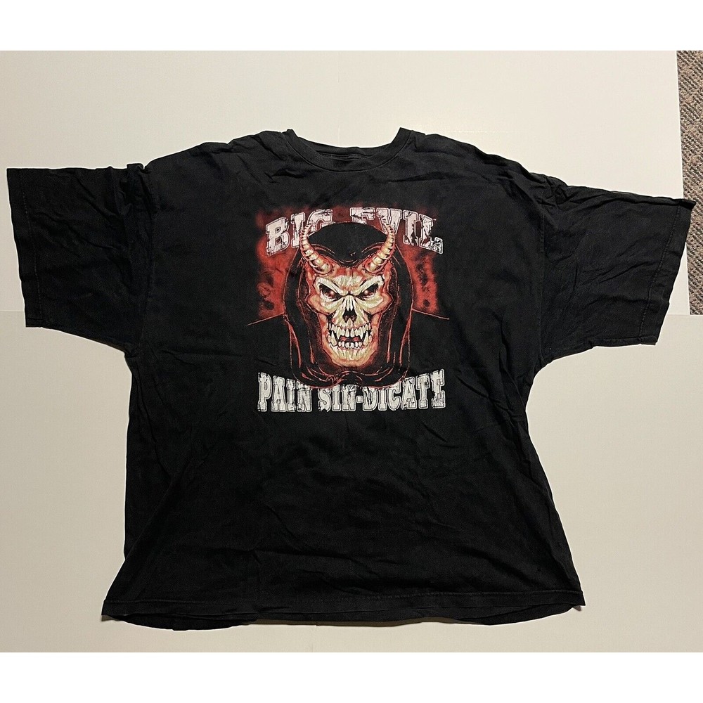 Vintage 2003 WWE UNDERTAKER BIG EVIL PAIN Syndicate Wrestlemania XX 20 SHIRT 3XL